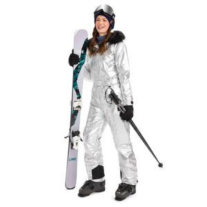 Tipsy Elves Women’s Silver Bullet Snow Suit Small NWT